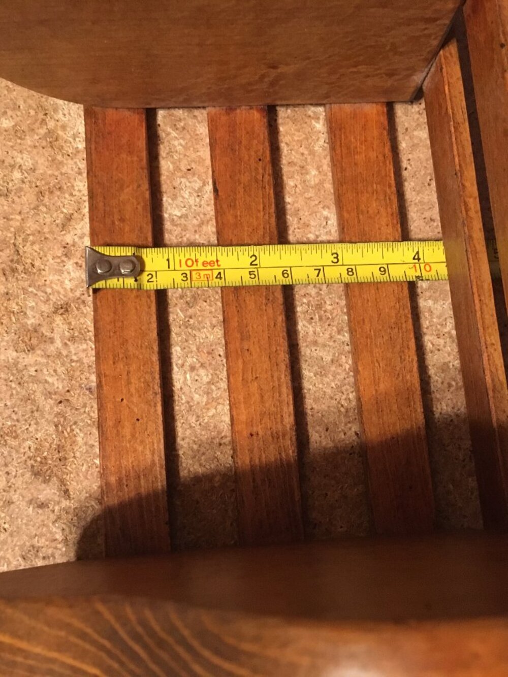 CORNER SHELF VINTAGE WOOD HEART 4 TIER SLAT TOWER WALL DECOR 18.5" X 5.5" X 5.5" - Picture 11 of 11